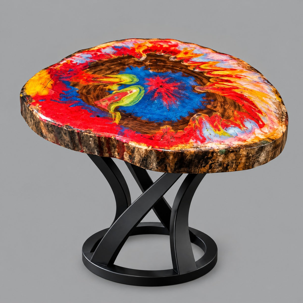 Coffee Table – Multi Color Resin