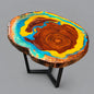 Multi-Color Resin Coating Coffee Table