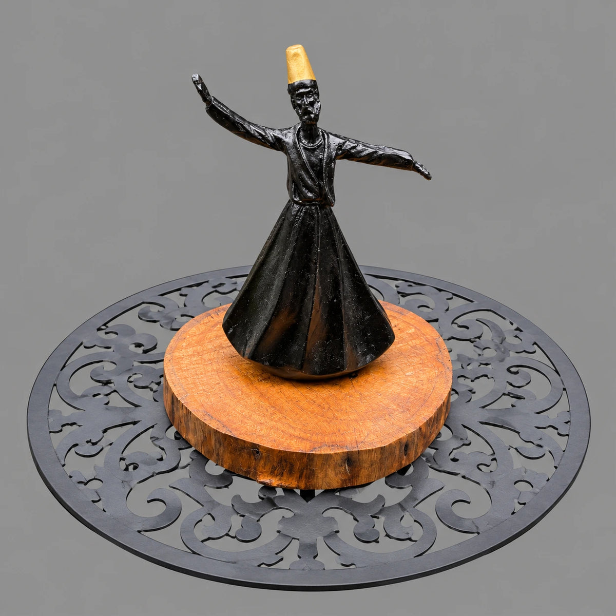 Sufi Dervish Decorative Art – Black